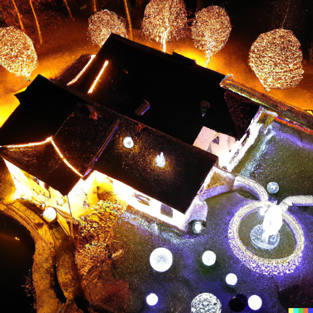 Božićno uređenje dvorišta i vrta