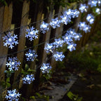 Solarne Božićne lampice - Pahulja 6m