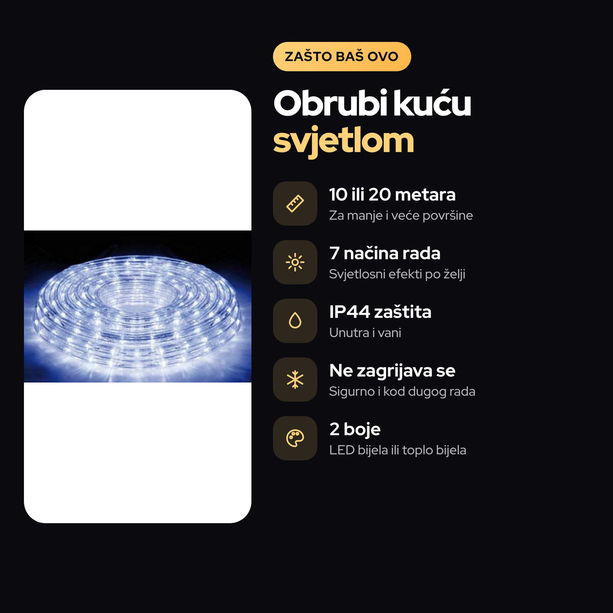LED Crijevo – prednosti